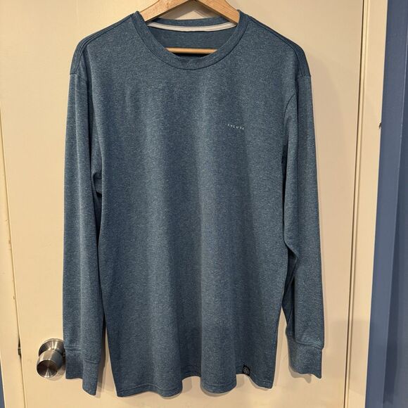 Rip Curl Men’s Long Sleeve UPF50 Relaxed Fit Rash Guard Shirt XL Blue - Picture 1 of 7